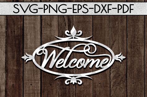 Download Free Welcome Sign SVG File - Fancy Welcome SVG File Cut Files